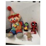 Stuffed clown, Deadpool, misc
