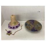 flower bell (broken) & Zebra plate