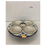 Ceramic condiments plate