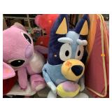 3 Large stuffed toys and toy tent