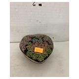 Copper enameled trinket box