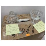 4cnt Candle holders and 4cnt Indiana glass cups