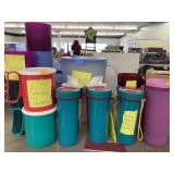 Tupperware group (pitcher & glasses, mugs, cups)
