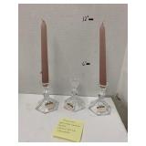 3cnt vntg crystal stick holders