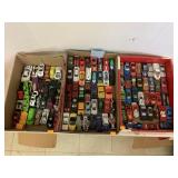3cnt flats of cars, hot wheels and misc