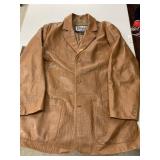 Brown leather jacket (L)