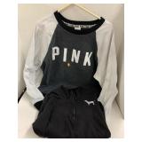 2 Sweatshirts, Both PINK Sz M