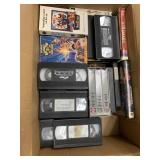 Box of vhs tapes