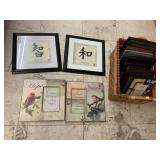 Basket and pic frames