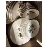 Box of vintage Universal Potteries Ballerina Moss