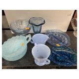 Vintage Lot Colored Glass