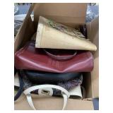 Box of assorted purses