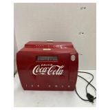 Old time Coca-Cola cooler radio/cassette player