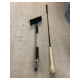 Golf trainer and window wiper