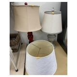 2 lamps & an extra shade