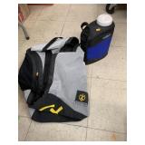 Bag and water bottle
