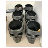 6cnt Skull Planters / Vases