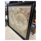 Framed Map Decor