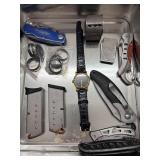 Ammo, Watch, Rings Lot