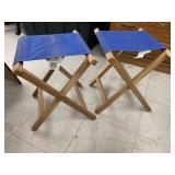 2cnt wooden folding stool