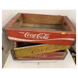 3cnt Wooden Coca Cola crates