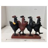 Resin chicken decor