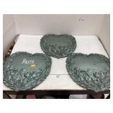 3- resin hearts