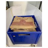 Crate of Vntg LP Records Vinyl