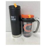 Chicago Bears Tervis mug & Klean Kanteen mug