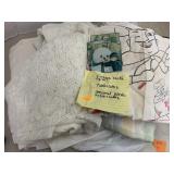 Vtg cooks apron, table cloths, coasters