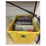 Tote o Vinyl LP records, no lid