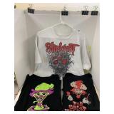 3 Shirts, Slipknot, stains , Sizes XL