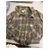 Carhartt  plaid flannel shirt (2XL)