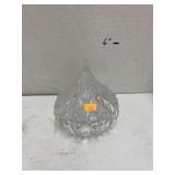Vntg teardrop glass candy dish