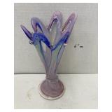Hand blown glass vase