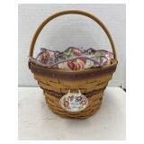 Longaberger Morning Glory basket & liners