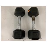 Pair of 10lb dumbbells