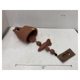Handmade clay wind chime