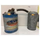 2 Vntg Tins oil Cans