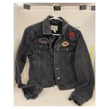 Ladies Black Jean Jacket, Forever 21, Sz S