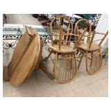 Table w/ Leaf & 4 Chairs