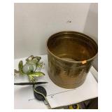 Metal Bucket decor and Frog Yard decor