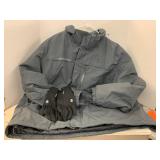 Camel Crown Winter Coat sz XXXL and Gloves