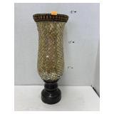 Glass candle holder (some damage)
