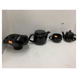 4cnt black dishes