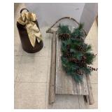 Large bell And Decorated Sled