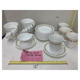 43 pcs Corelle, Butterfly Gold Group, mugs,