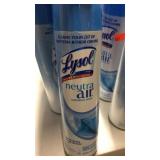 Lysol neutra air sanitizing spray 
Revitalizing