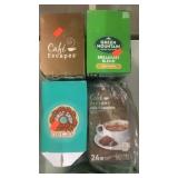 Keurig Coffee. 4 boxes. Green Mountain, Cafe