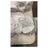 4 rolls white trash bags